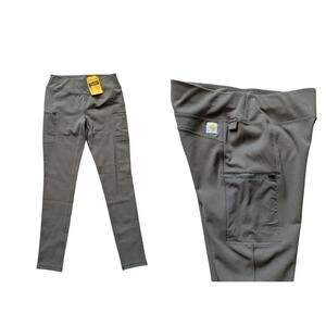 NWT Carhartt Force Fitted Utility Legging S(4-6) Tall Dark Green BN3609-W Work